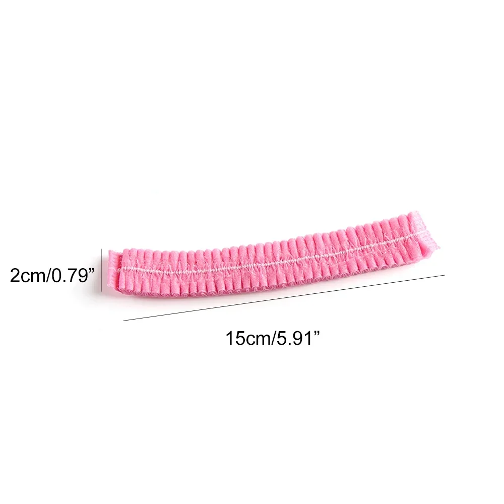 100pcs Disposable Non Woven Fabric Sterile Hat for Grafting Eyelash Makeup Hair Net Caps SPA Hair Salon Bathroom Supplies 6