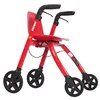 Elderly walker, four-wheel crutch stool, walking aid, multi-functional lightweight folding trolley 1