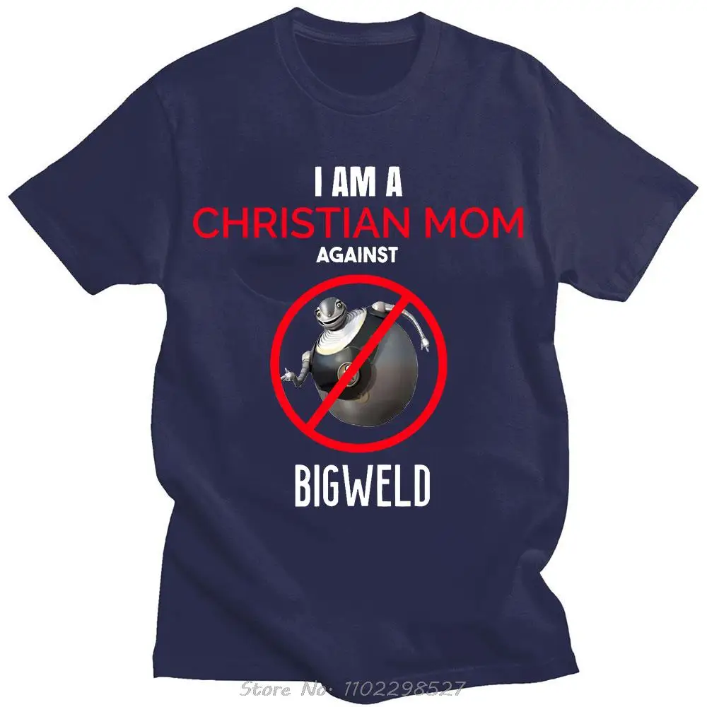 Lustig Ich bin eine christliche Mutter gegen Bigweld Anime T-Shirts Streetwears Unsiex übergroße Kurzarm T-Shirt Herren bekleidung Tops – Detail 5