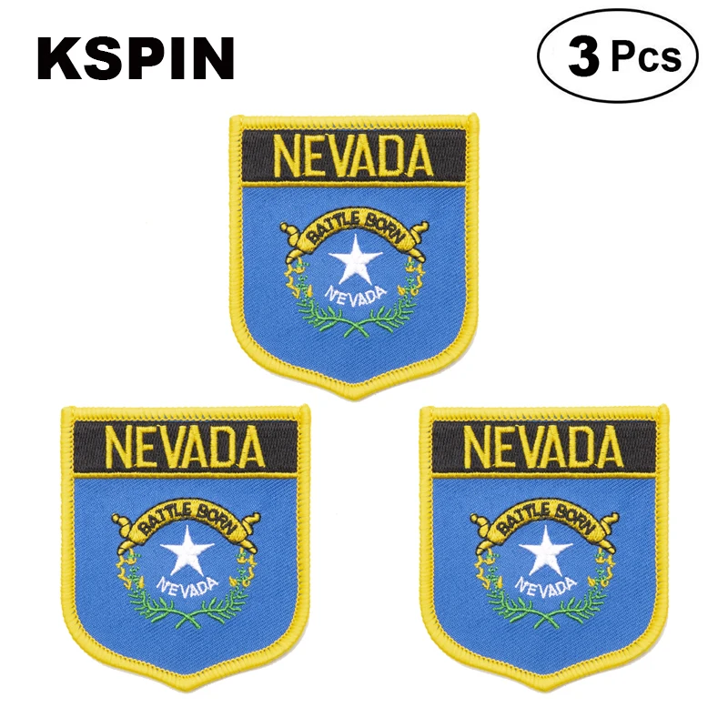 

U.S.A Nevada Shiled Shape flag patches national flag patches for Cothing DIY Decoration