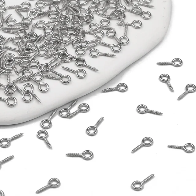 600 Pezzi Viti A Occhiello - Argento, Oro, Platino | Per Gioielli Fai-da-Te, Craft E Pendenti - Foto 4