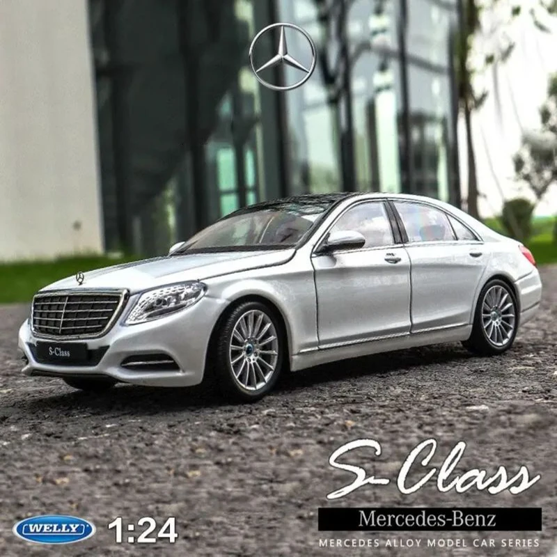 

WELLY 1:24 Mercedes-Benz S-Class S500 Luxury Car Alloy Car Model Diecasts & Toy Vehicles Collect Car Toy Boy Birthday gifts