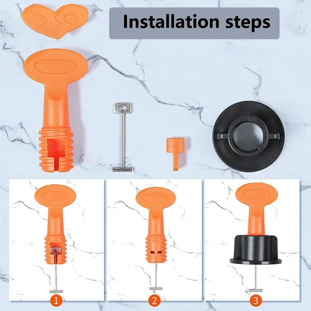 Tile Leveling Tools 50-500pcs Tile Leveling System Replace Steel Needle For Floor Wall Ceramic Leveler Tiles Laying Construction
