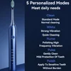 Sonic Electric Adult Toothbrush Rechargeable With 4 Replacement Brush Heads 5 Modes and 3 Intensity 2 Minute Intelligent Timer 2