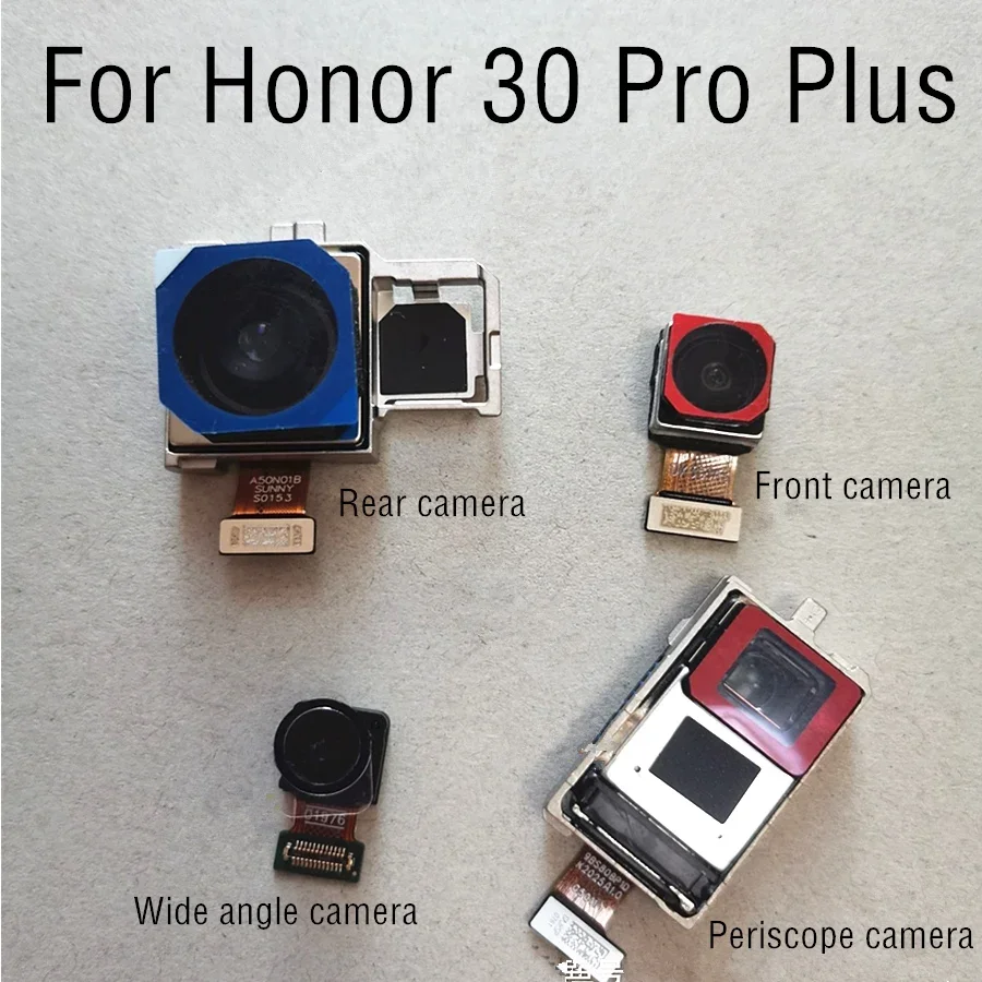 Back Camera For Honor 30 Pro Plus Main camera Module Flex Cable Front  Wide angle  Periscope camera Replacem