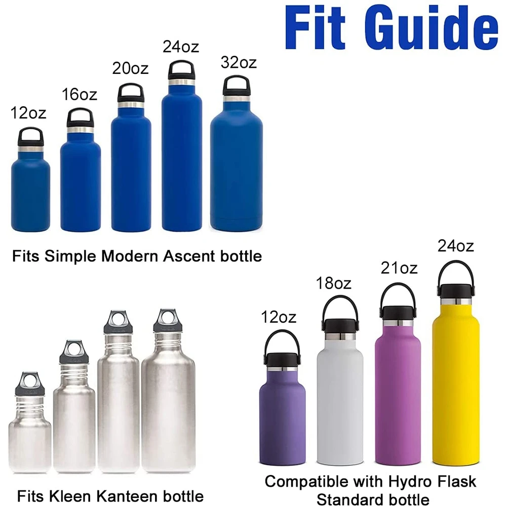 Simple Modern Carrara Marble Ascent Water Bottle with Straw Lid - 24oz