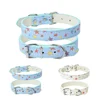 Adjustable Medium Dog Collar Fashion Comfortable Star Small Pet Cat Collar Breathable Convenient Dog Leash Accessories 6