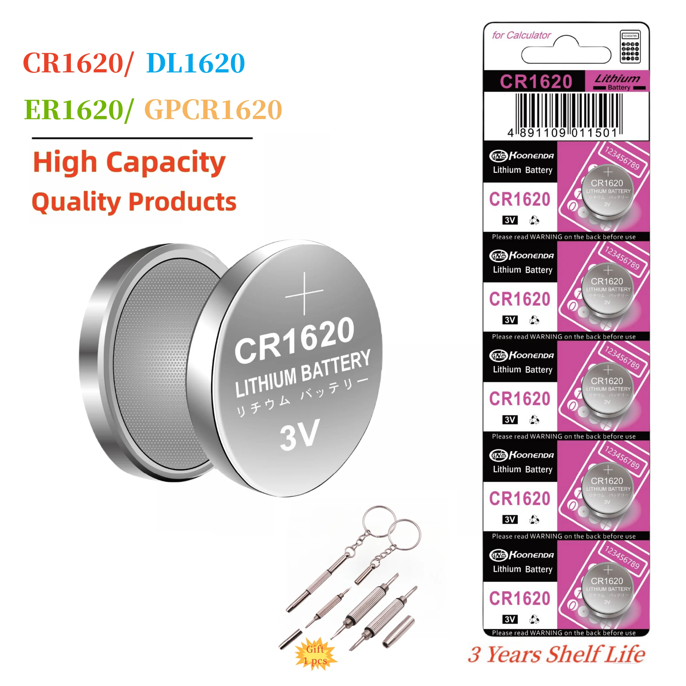 Batterie de bouton de protection de l'environnement  Batterie de pièce de  monnaie de lithium de Cr1620 3v-nouveau 10pcs - Aliexpress