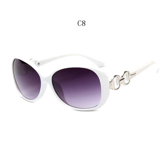 Sunglasses Ladies Anti-Ultraviolet Jade Crystal Texture Sun Glasses Gradient Black Outdoor Sunglasses Oculos Sol Feminino 2022 white