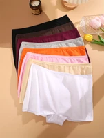 Nouvelles culottes pour femmes coton sans couture sport boxeurs sous-vêtements femme couleur unie slips confortable Lingerie intime caleçon XS-XL 5