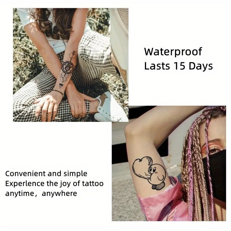 1 Sheet Spider Tattoo Sticker Waterproof and Long-lasting Temporary Tattoo 3