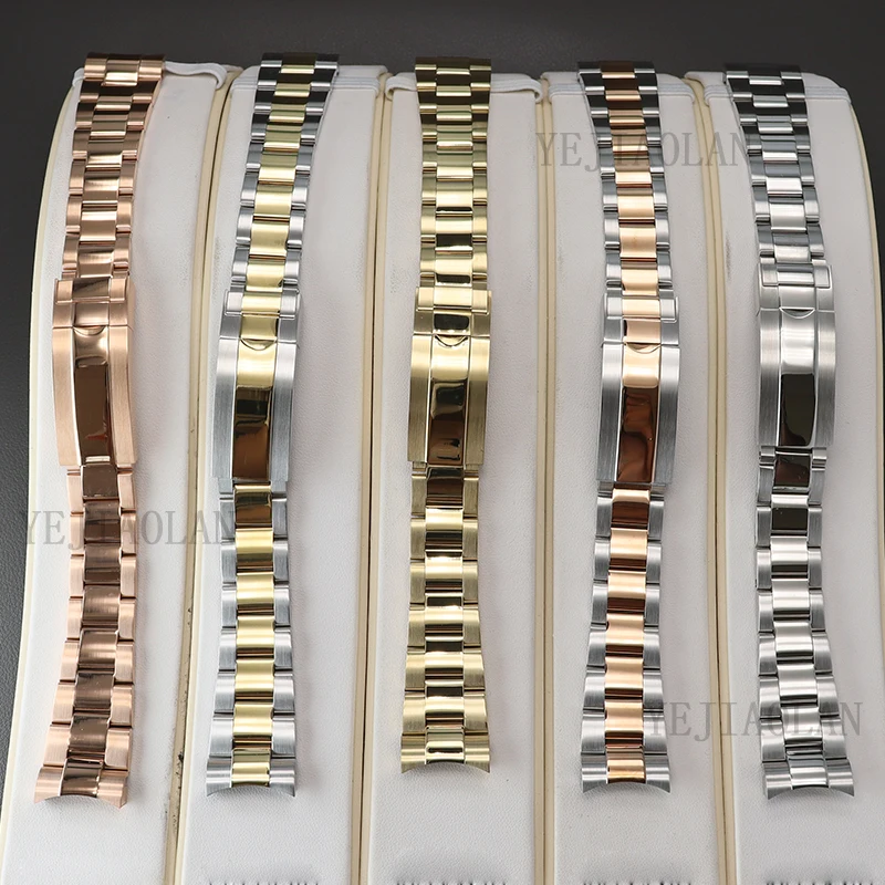 Cinturino In Acciaio Inox Per Orologio Da Uomo – Larghezze 20/22/23/24 Mm, Estremità Curva, Regolabile, Con Strumento Rimozione Maglie