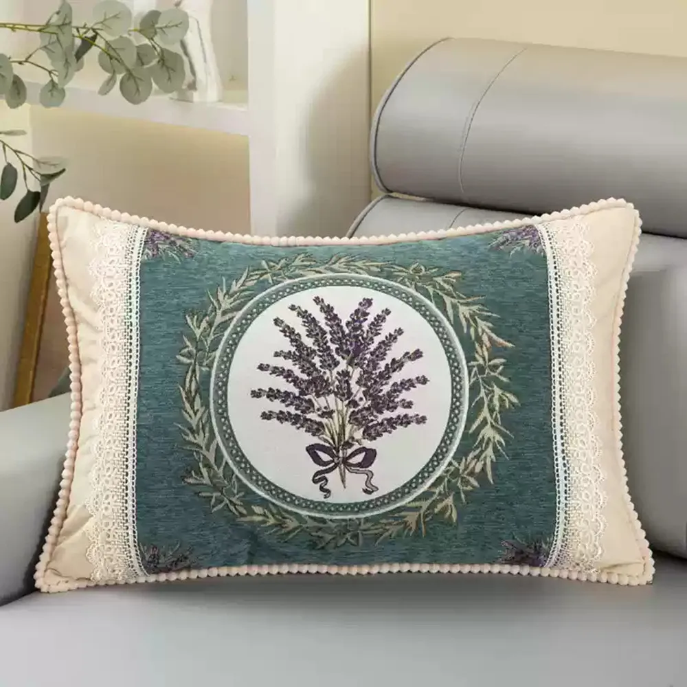 Weiche Chenille Jacquard Nickerchen Zurück Kissen Nacht Schlafen Kissen Kern Wohnzimmer Sofa Kissen Luxus Nacken Unterstützung Wurf Kissen – Detail 20