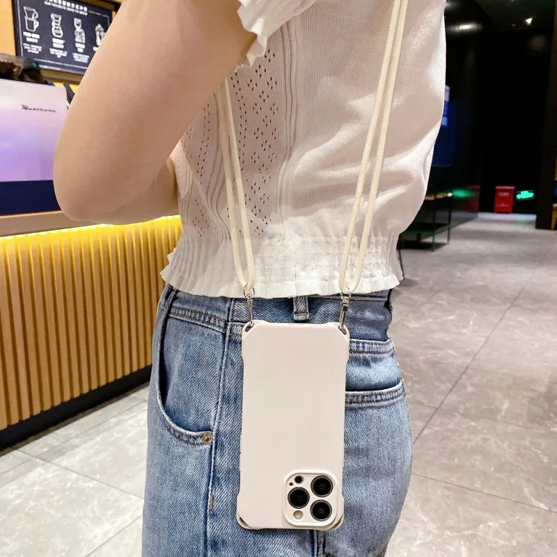 Shockproof Lanyard Case with Adjustable Crossbody Strap and Soft TPU Cover