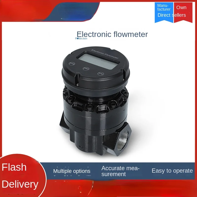 

Electronic Digital Display Waist Wheel Flowmeter Meter Gas Liquid Diesel and Gasoline High Precision 1.5-Inch 2-Inch Internal