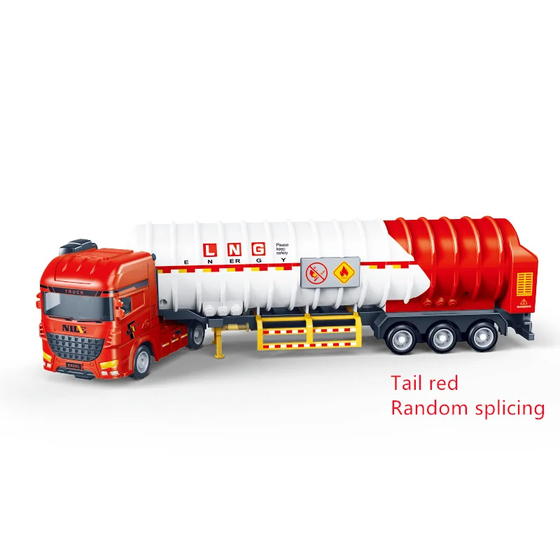 Children's Cartoon Toy Inertial Tank Transport Vehicle Engineering Car Model Inertial Car Model Children's Gift Car Toy - 6