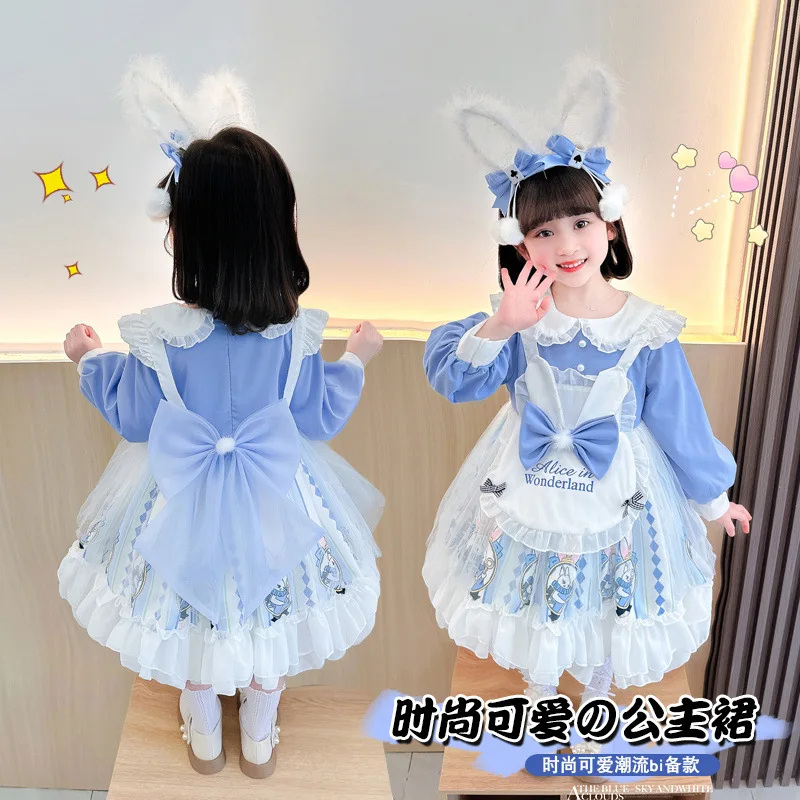 

Dress Girls Birthday Party Bridesmaid Wedding Dresses Princess Vestidos Ball Gown Costume for Girl Baby Lolita Style Dress Girls
