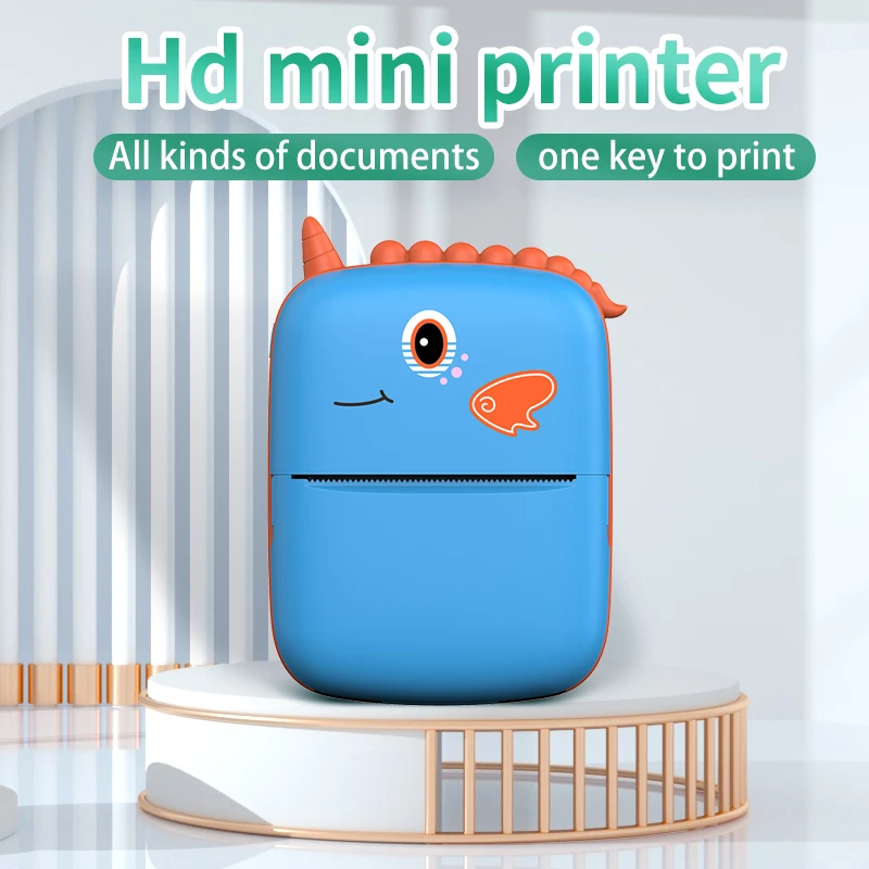 Unicorn Mini Portable Thermal Printer Photo Label Memo Study Notes Pocket Thermal 58mm Printing Wireless Bluetooth Android IOS 4
