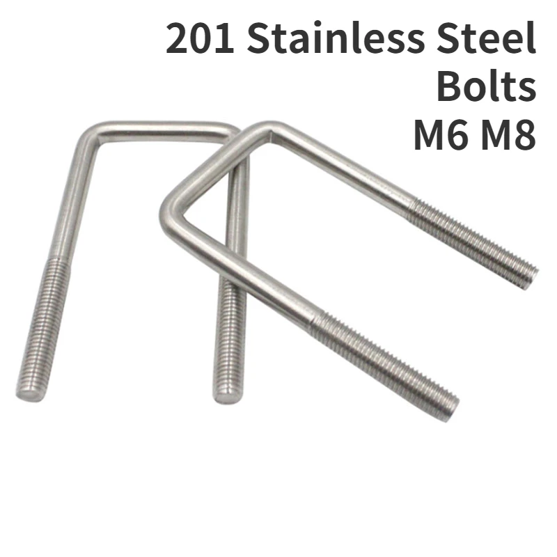1pc M6 M8 Square Ubolts Authentic High Quality 201 Stainless Steel