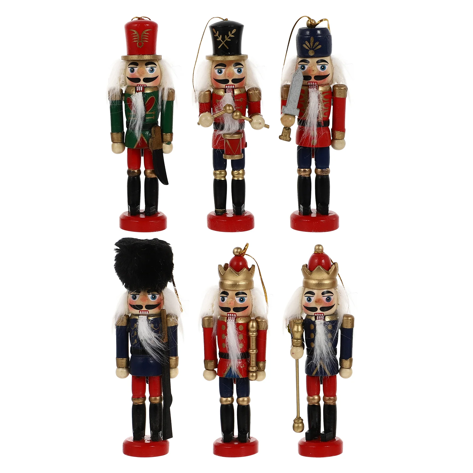 

Classic Wooden Nutcracker Soldier Ornaments Party Toys (Assorted Color)