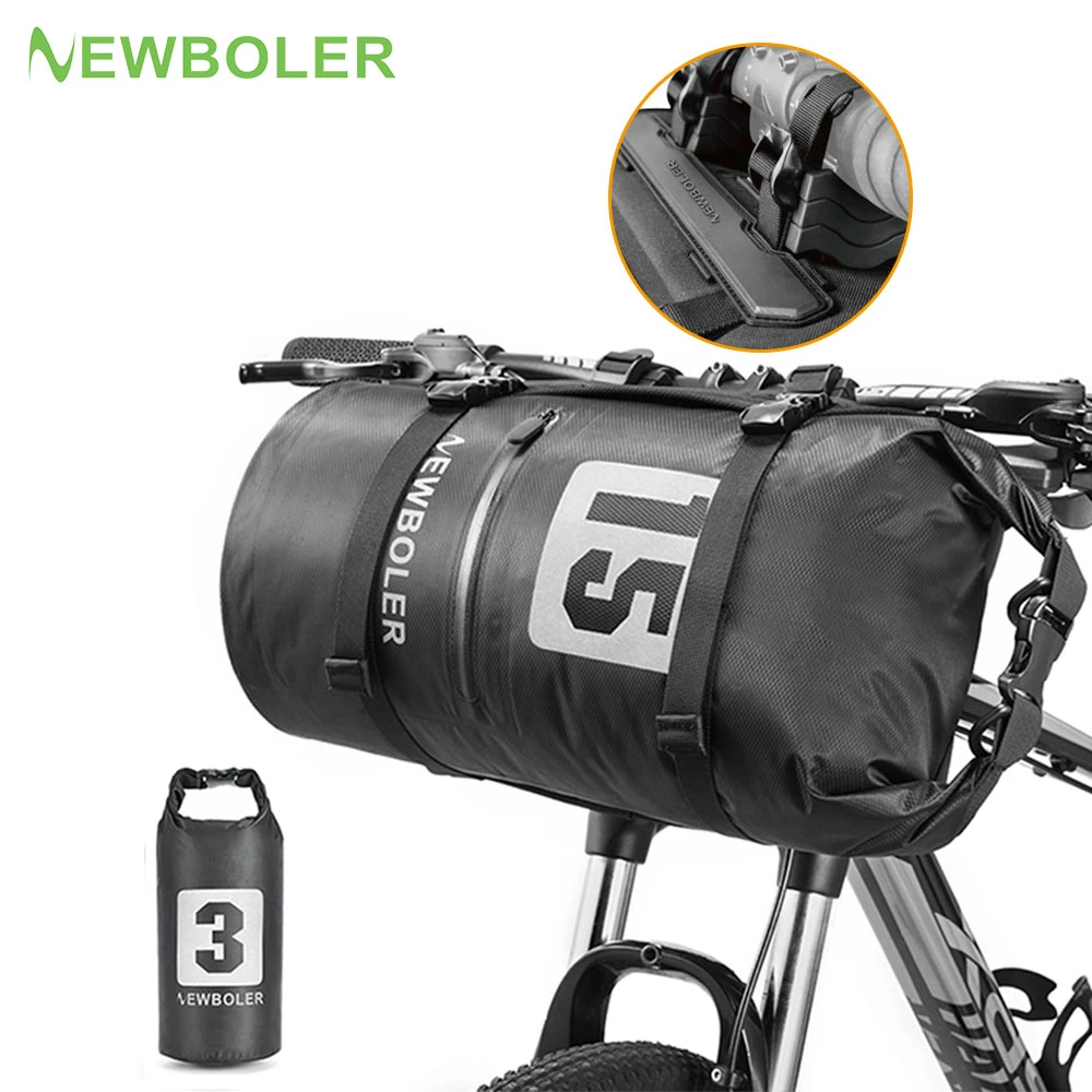 Newboler Waterproof Bike Front Tube Bag 10l/15l/20l Cycling Front Frame