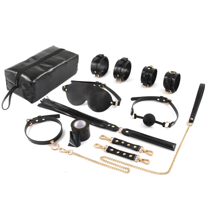 New ToolssmBondage and Discipline Props8Storage Bag Set+Handcuffs Suit Adult Sex Product