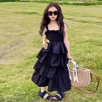 Robe longue d'été à bretelles pour filles, superposée, sans manches, pour enfants et adolescentes, idéale pour les fêtes d'anniversaire, 4-12 ans 2