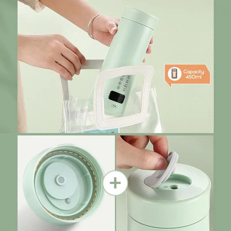 450ml Electric Kettle Smart Temperature Control Cup - Tea Coffee Travel Boil Water - Kitchen Appliances 3