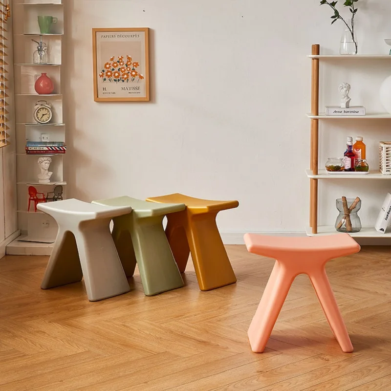 Nordic Household Shoe Changing Stool Modern Minimalist Creative Living Room Bedroom Stool MOOJOU