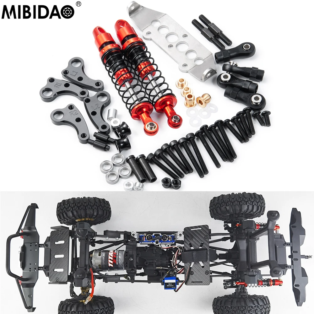 MIBIDAO Metal Shock Absorber Damper Cantilever Suspension Kit For 1/10