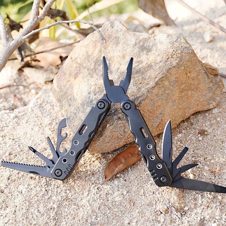 

Multifunctional folding pliers outdoor stainless steel pointed nose pliers combination tool