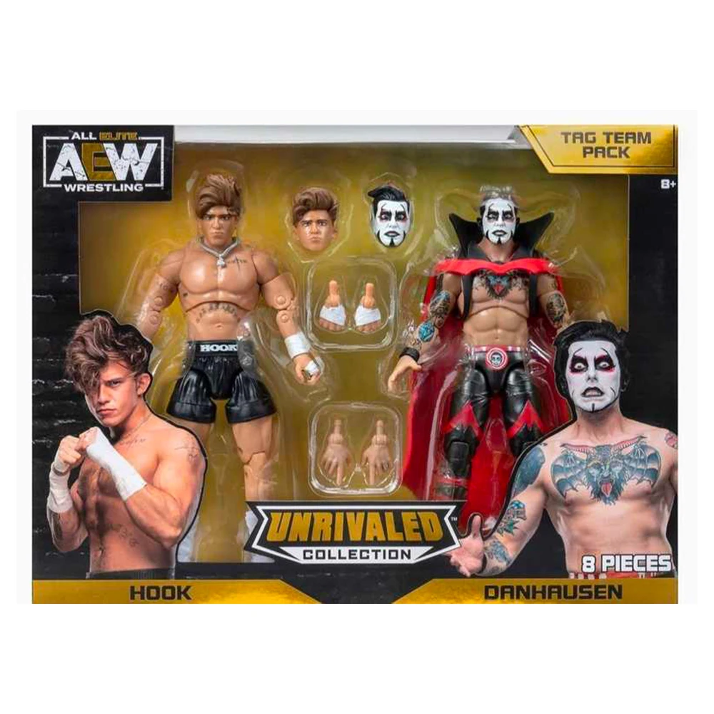 Hook & Danhrusen Original Wwe Aew Action Figure Wrestling Figure Display Collection Festival Ultimo Regalo Di Combattimento
