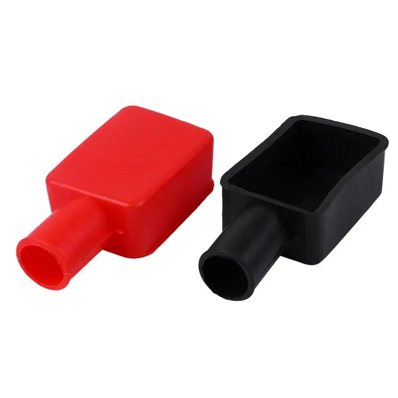 

2 Pcs Automotive Car Battery Terminal Cap Negative Positive Terminal Covers Protector Replacement Batteries Car Accessories