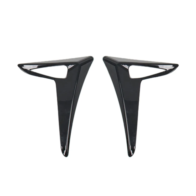 2pc for Tesla Model 3 Car Side Camera Protection Cover Stickers Fender Cover Vent Frame Decor Stickers Car Styling Accessories plate number Other Exterior Accessories
