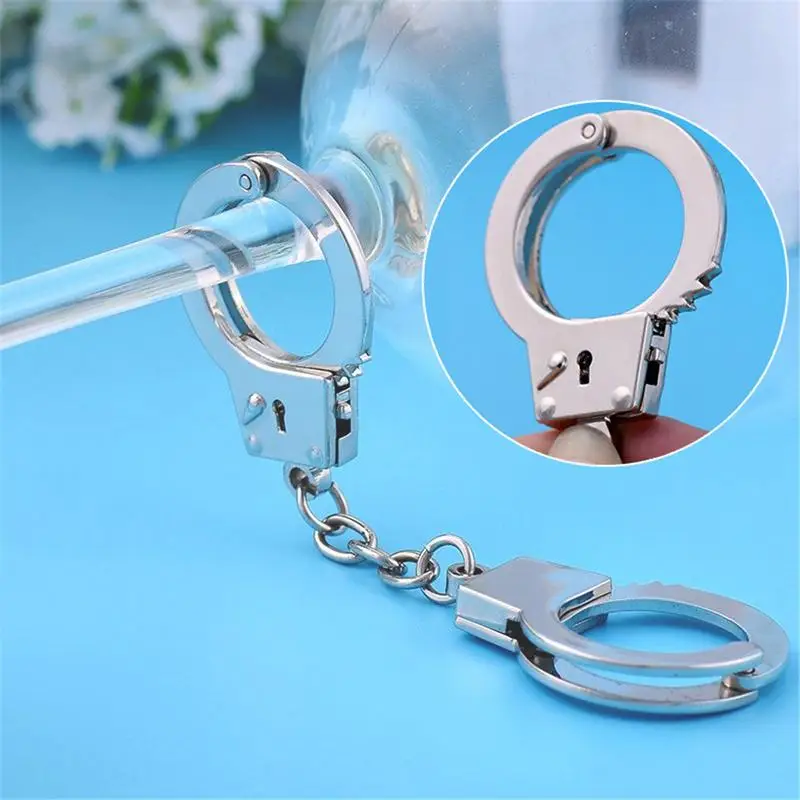 Mini Handcuffs Key Ring Keychain Accessories Key Chain Rings For Crafts  Novelty Keyring Keychain Accessories Key Chain Rings For - AliExpress