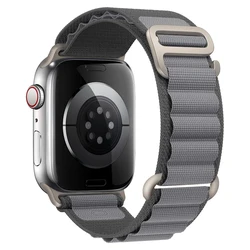 Enhanced Alpine Loop Watch Band - Premium Strap - S10 42 - 38 40 41 mm (Deep gray)