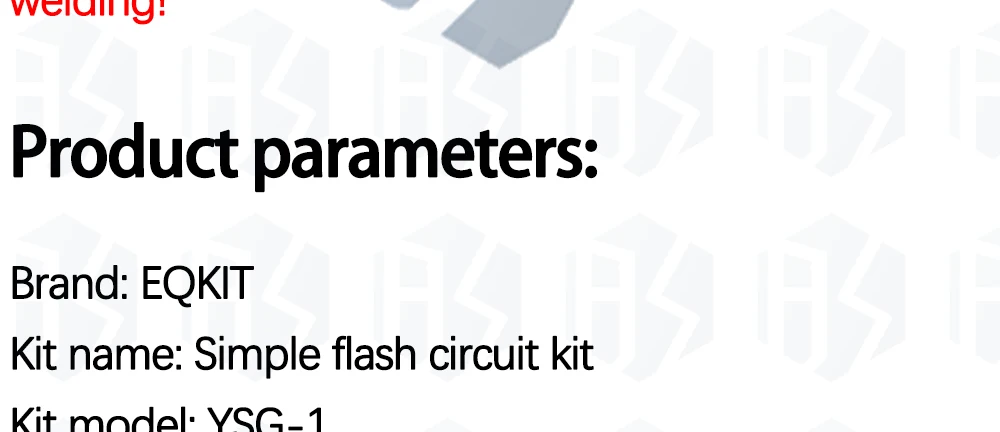 1 ~ 20PCS Einfache LED-Blitz DIY Kits Schaltung Elektronik Elektronische Suite 1,2mm Teile für Arduino Flash LED Kit Elektronische DIY Kit – Detail 19