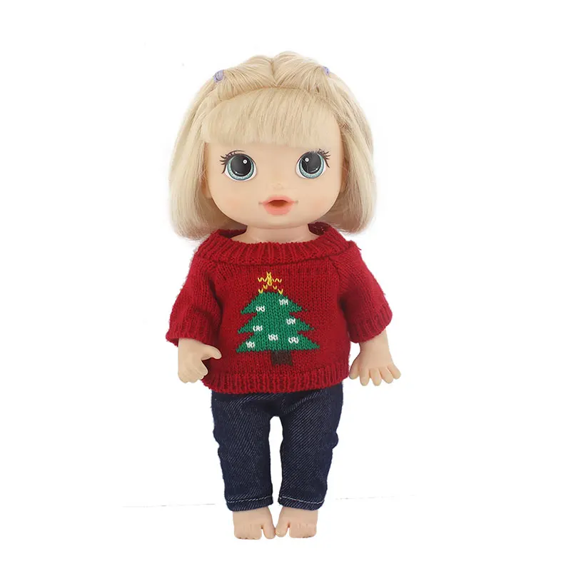 Sweater+Pants, New Doll Clothes For 12 Inch 30CM Baby Alive Doll Toys Crawling Doll Accessories 4