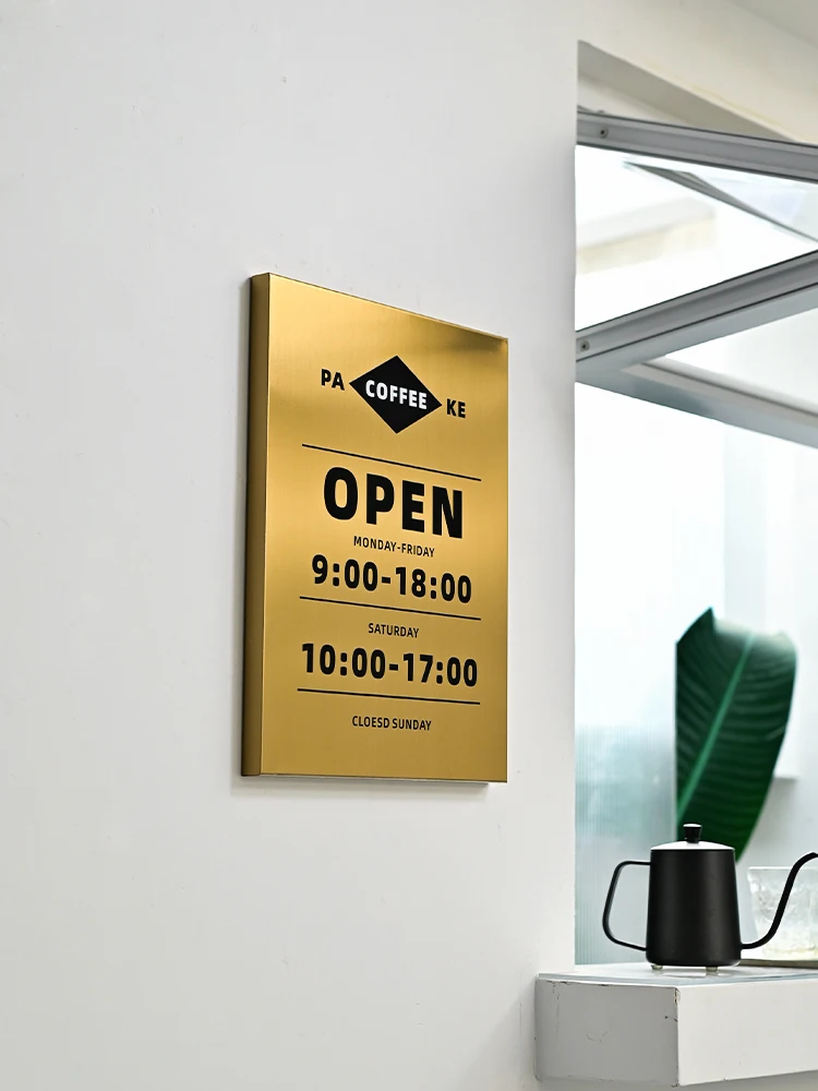 opening hours sign customized business hours door sign shop open closed door sign custom sign outdoor