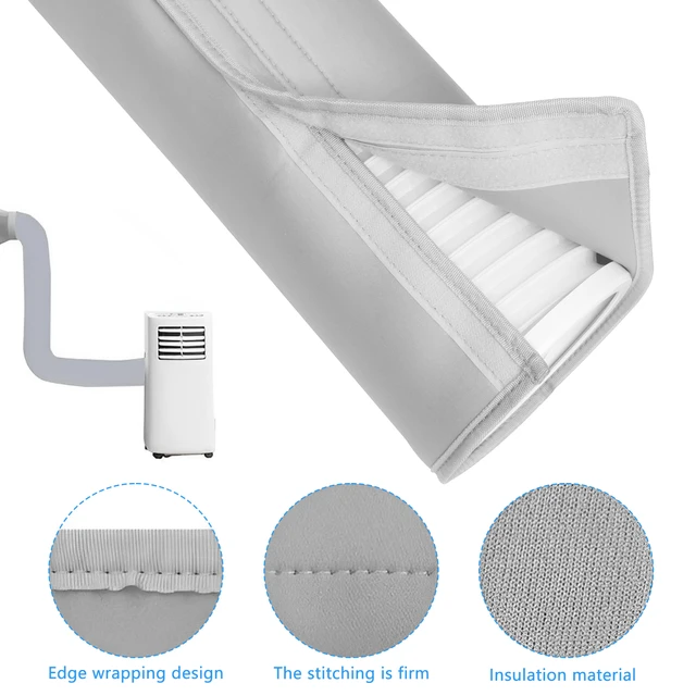 Tuyau évacuation Climatiseur Mobile Housse Isolante Tuyau Climatisation Portable - 150x15 Cm - Tissu Oxford Lavable Couverture Climatiseur