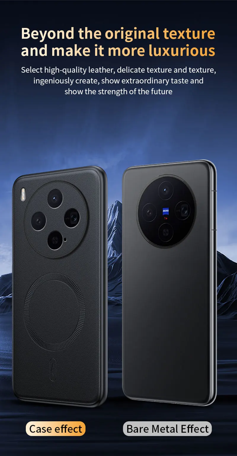 Für VIVO X300 Fall Magnetische Leder Schild Abdeckung Für VIVO X300 Anti-Fingerprint Nicht-Slip PC + TPU – Detail 11