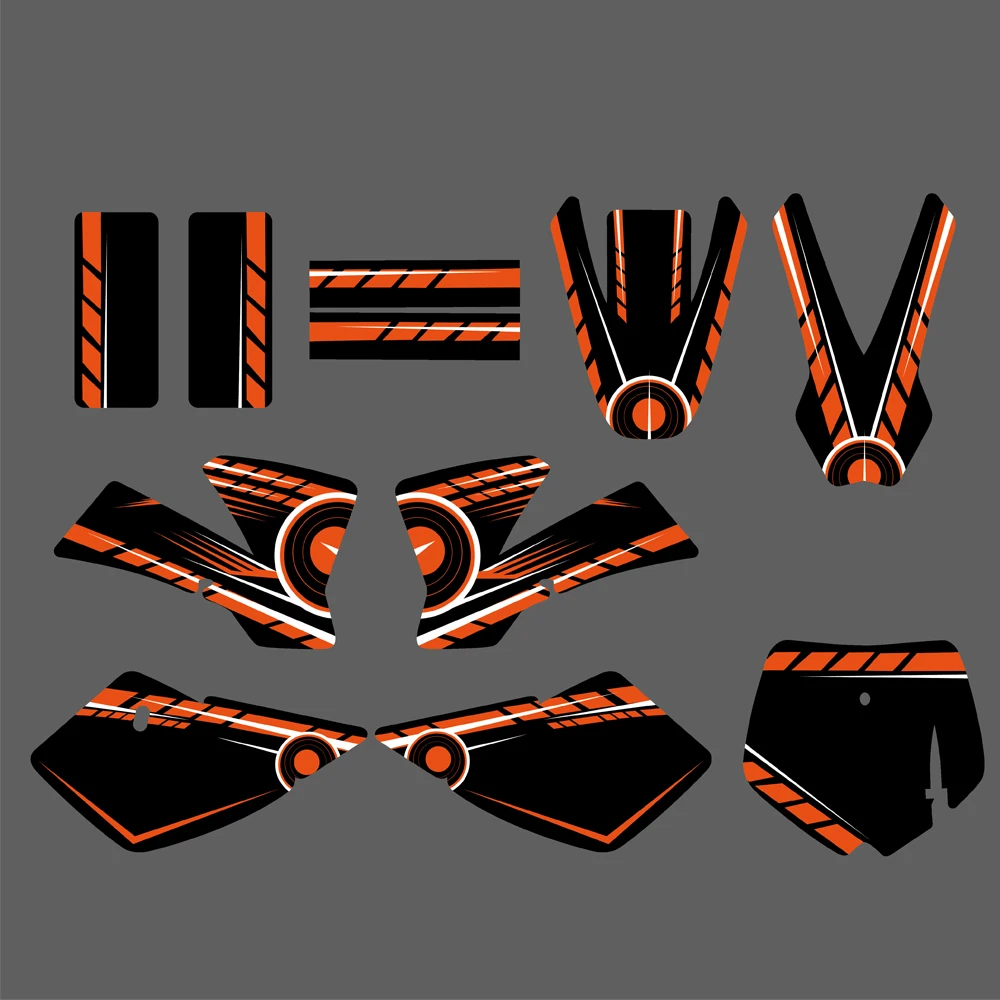 NICECNC Verkleidungs-Grafik-Hintergrund-Aufkleber für KTM SX50 KTM 50 SX 50 2002 2003 2004 2005 2006 2007 2008. Anpassen – Detail 3