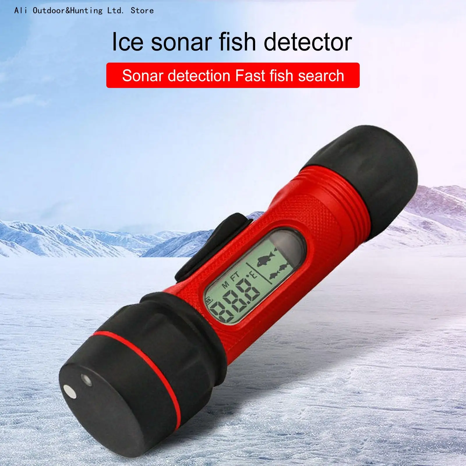

Sonar Fish Finder Digital Handle Fish Finder Portable Waterproof for Winter Ice Fishing