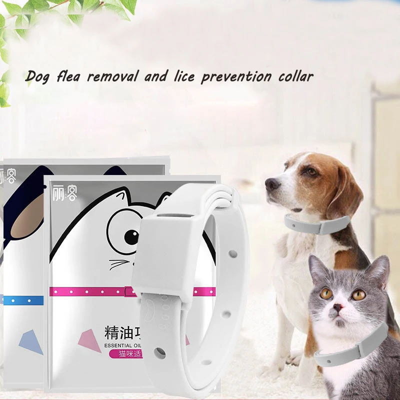 

2PCS Dog Collar Flea Removal Lice Prevention Cat little Dog Insect Removal Collar Pet External insect repellent collar fragrance