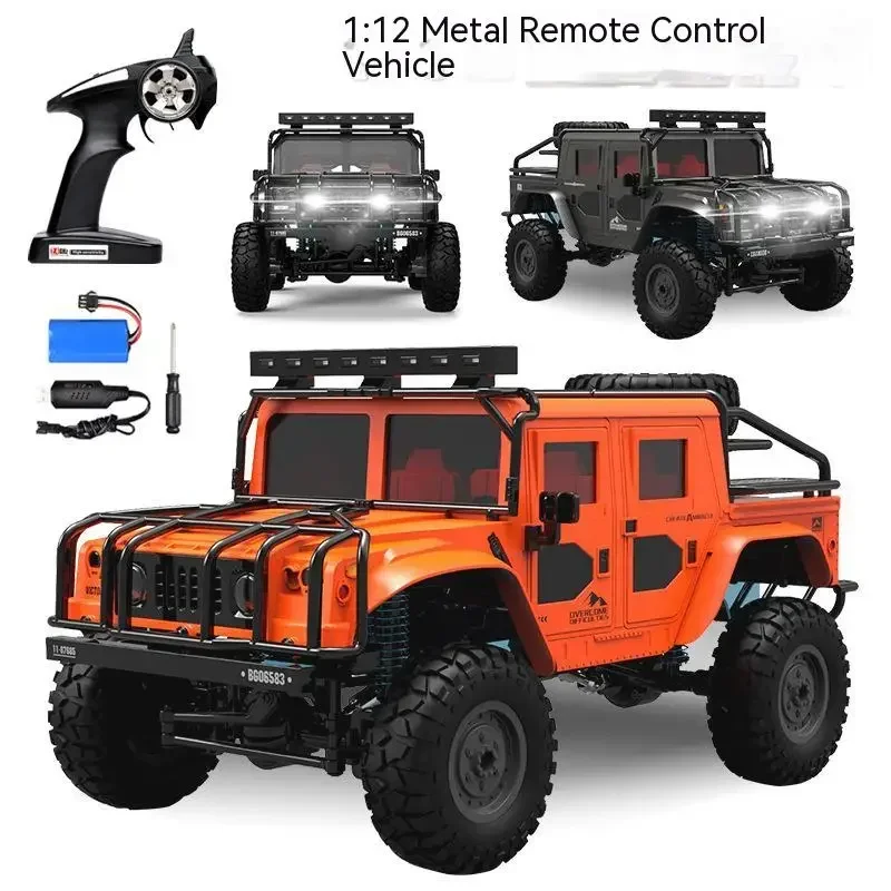 New Rc Toy Car Bg1535 Remote Control Off-Road High-Speed 1:12 Full Scale 2.4g Four-Wheel Drive Climbing Alloy Car Bottom Model 5
