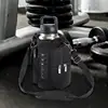 Magnetic Water Bottle Holder Gym Water Bottle Carrier Bag W/ Phone Pocket Handle Shoulder Strap 5 Built-in Magnets Water Bottle 3