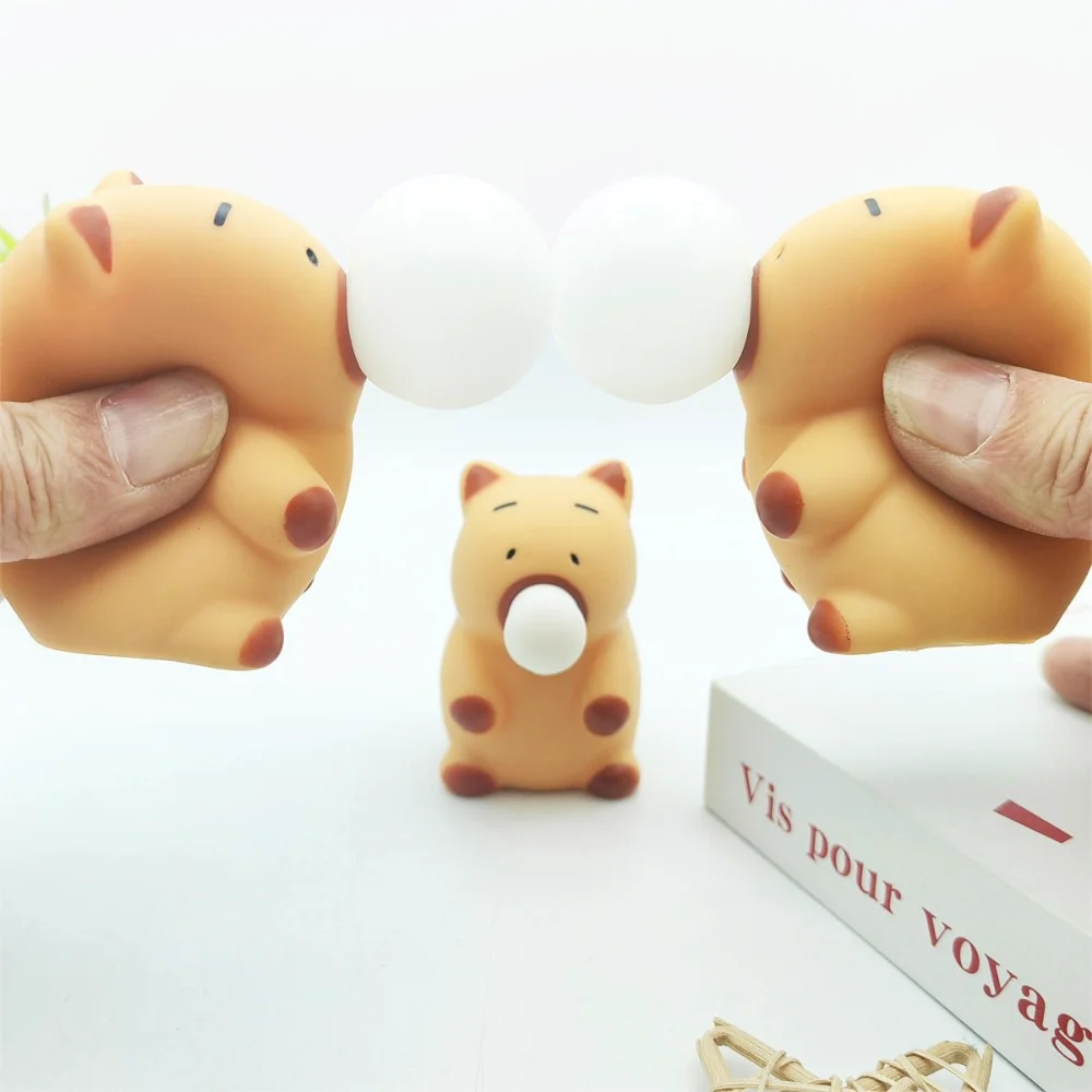 

MIni Capybara Squeeze Toy Kawaii Funny Stress Relief Release Anxiety Toy New Soft Vent Toys Unique Gifts