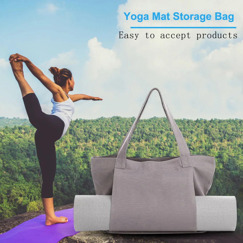 Oxford Yoga Mat Bag Multifunctional Yoga Pilates Mat Case Bag Large  Capacity Washable Lightweight Foldable for Outdoor Camping