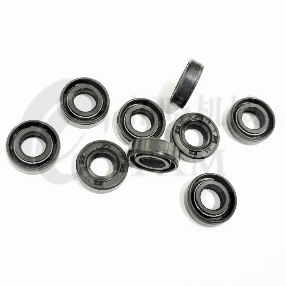 TC8x16x5 8x16x5 NBR Nitrile Rubber Skeleton Oil Seal 8*16*5 Seals Radial Shaft Seals 10pcs oil seal screwdrivers o ring seal set rubber seal ring sealing repair tools seal remover water pump seal kit engine transmission seal