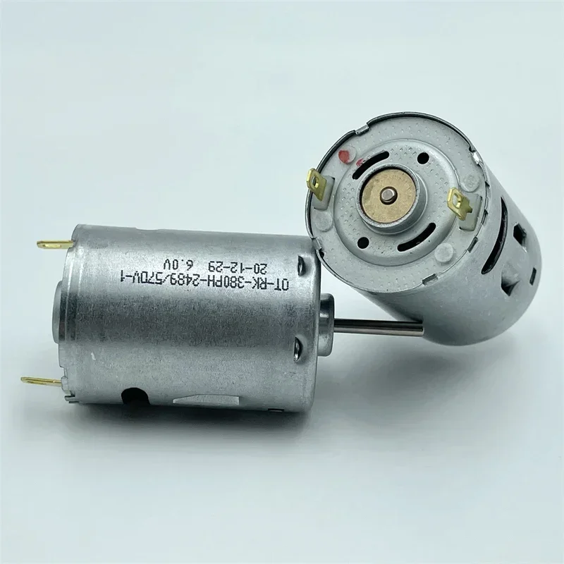 미니 마이크로 28mm 원형 전기 모터 380 카본 브러시 고속 13000RPM DC6V 7.2V 9.6V 12V 장난감 보트용 보쉬 스크루드라이버